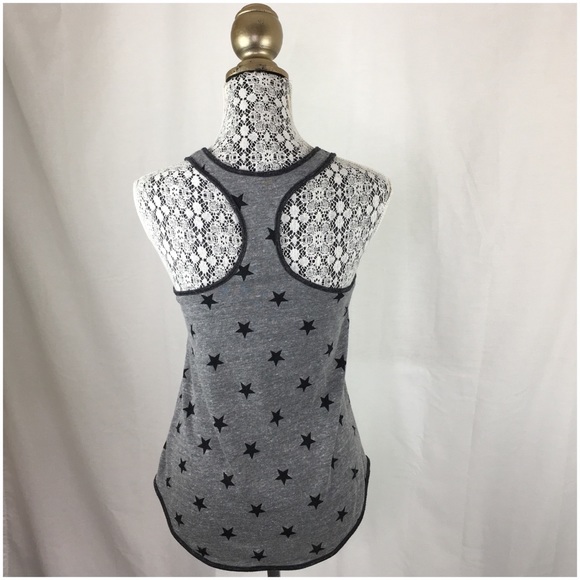 Alternative Apparel Black Star Racerback Tank Top - Picture 3 of 5